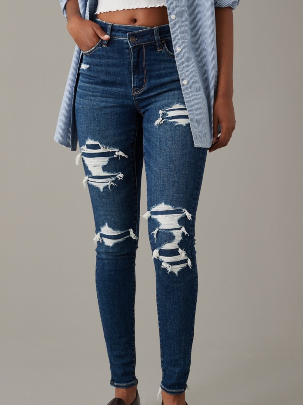 American Eagle Next Level High Rise Jegging Stretch Size 2 Short NWT